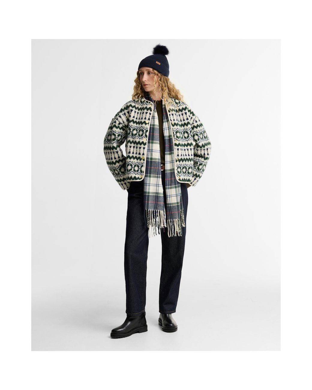 Barbour Green Aspen Sherpa Jacket
