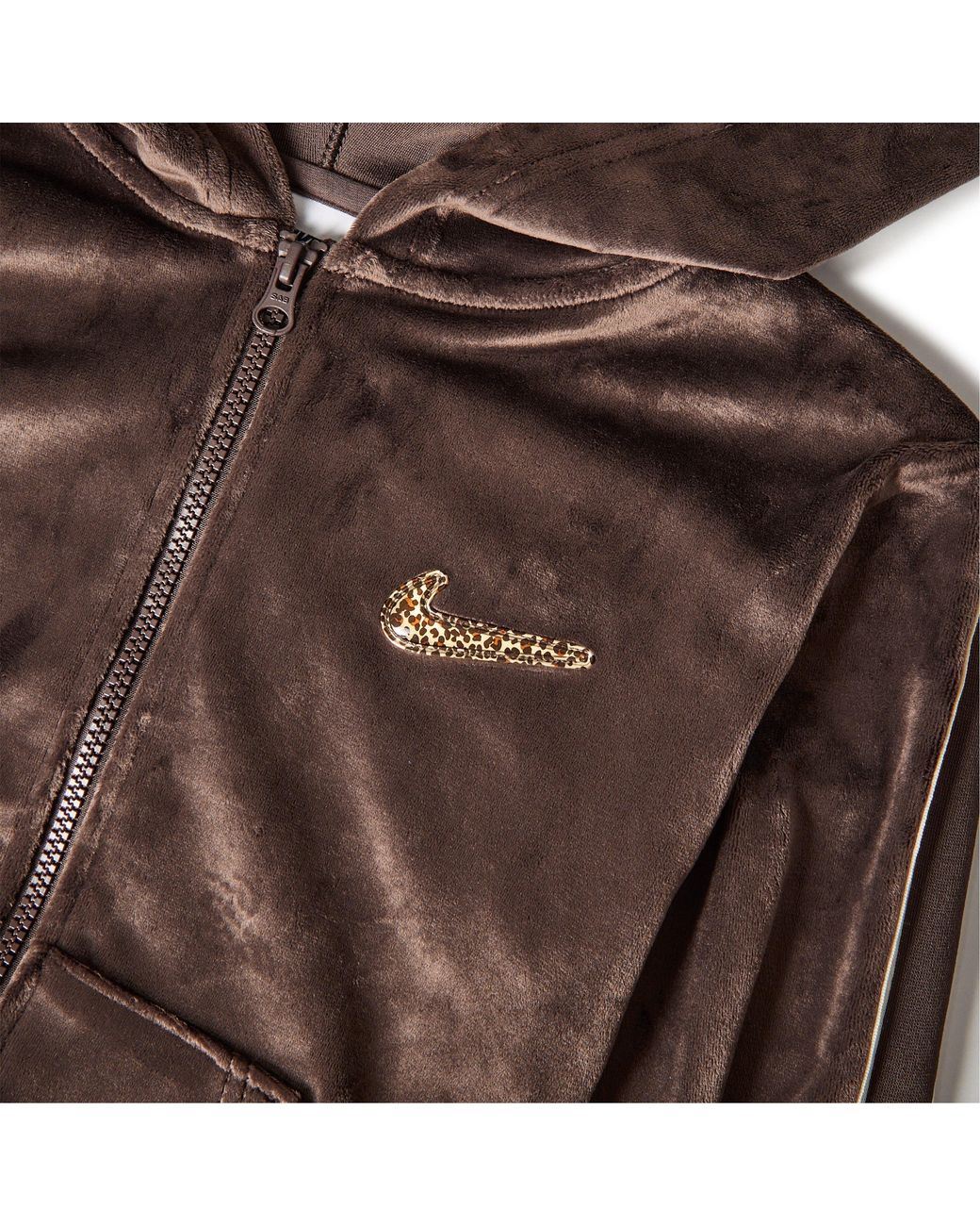 Nike Brown Velour Track Top