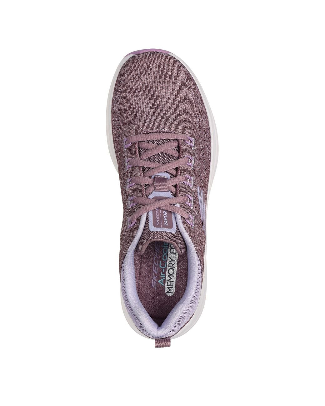 Skechers Purple Engineered Mesh Air Cool Slip On Trainers