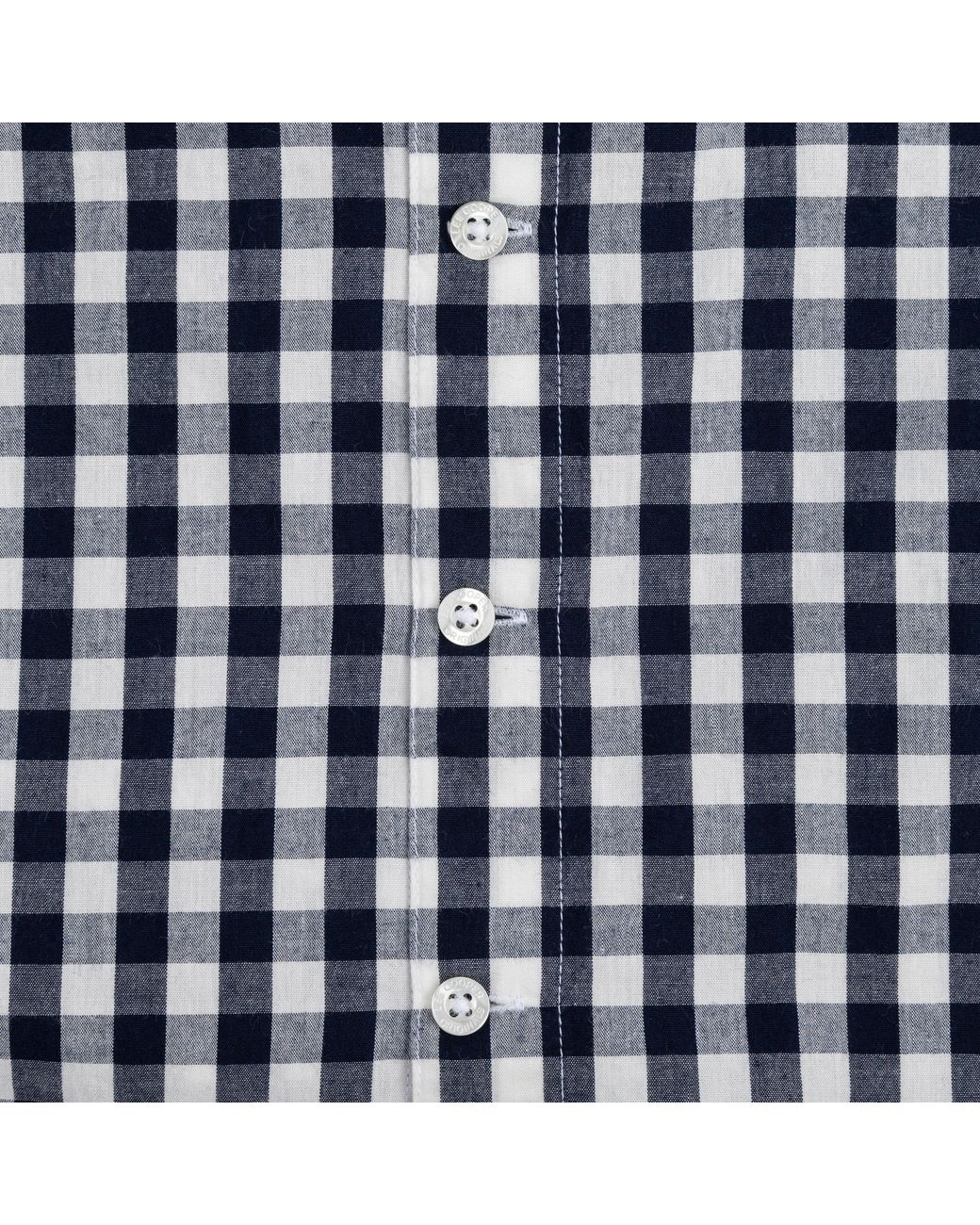 Lee Cooper Blue Gingham Check Short Sleeve Shirt for men