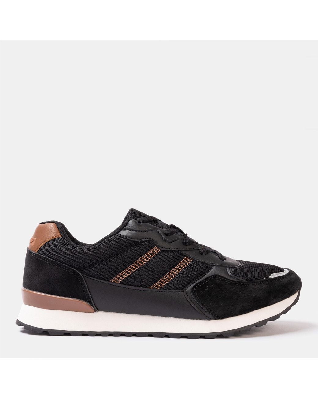 Donnay Black Bob Trainers for men