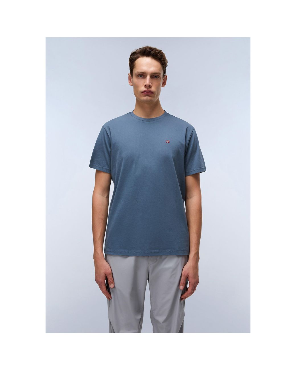 Napapijri Blue Salis Short Sleeve T-Shirt for men