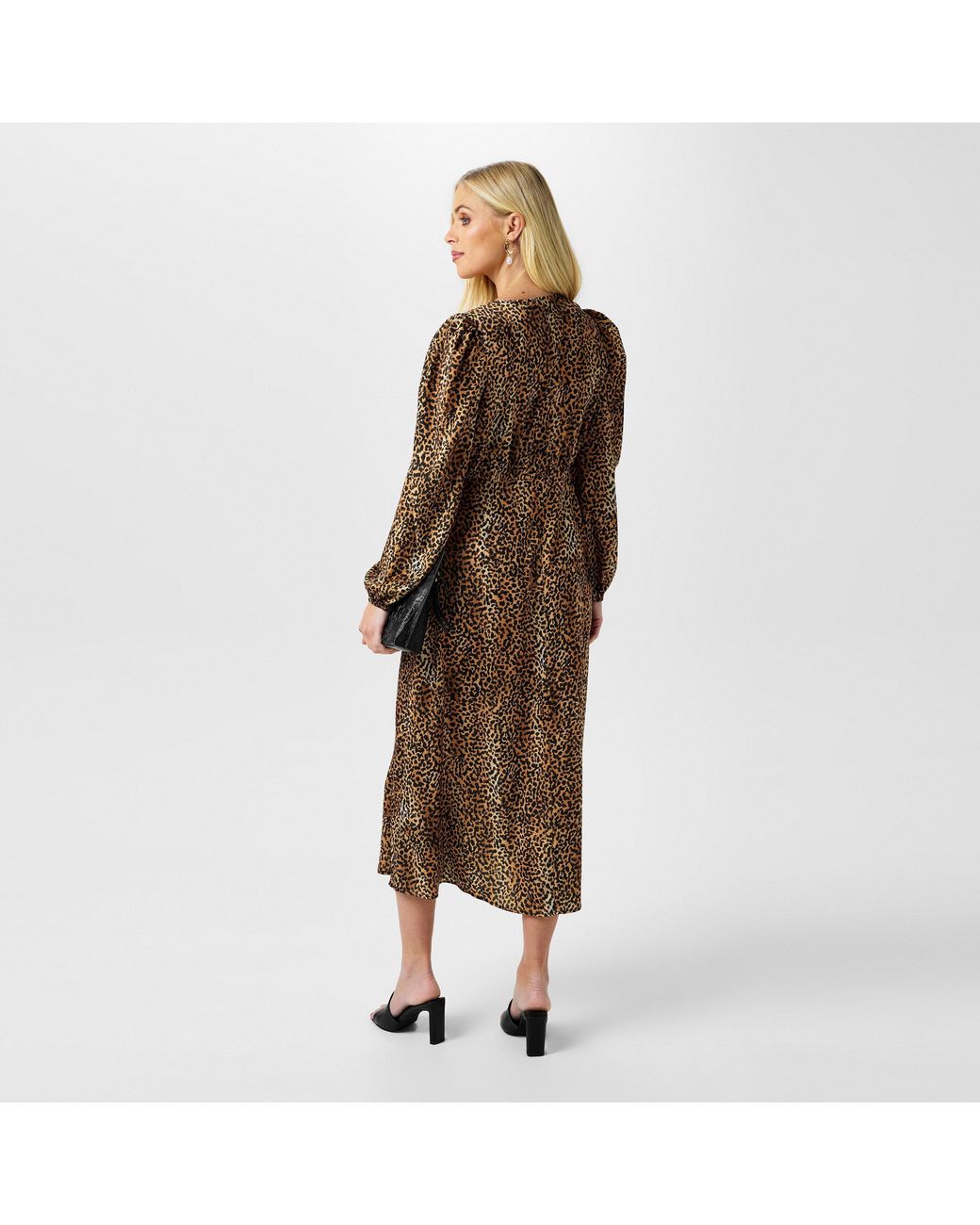 Biba Brown Button Through Dress