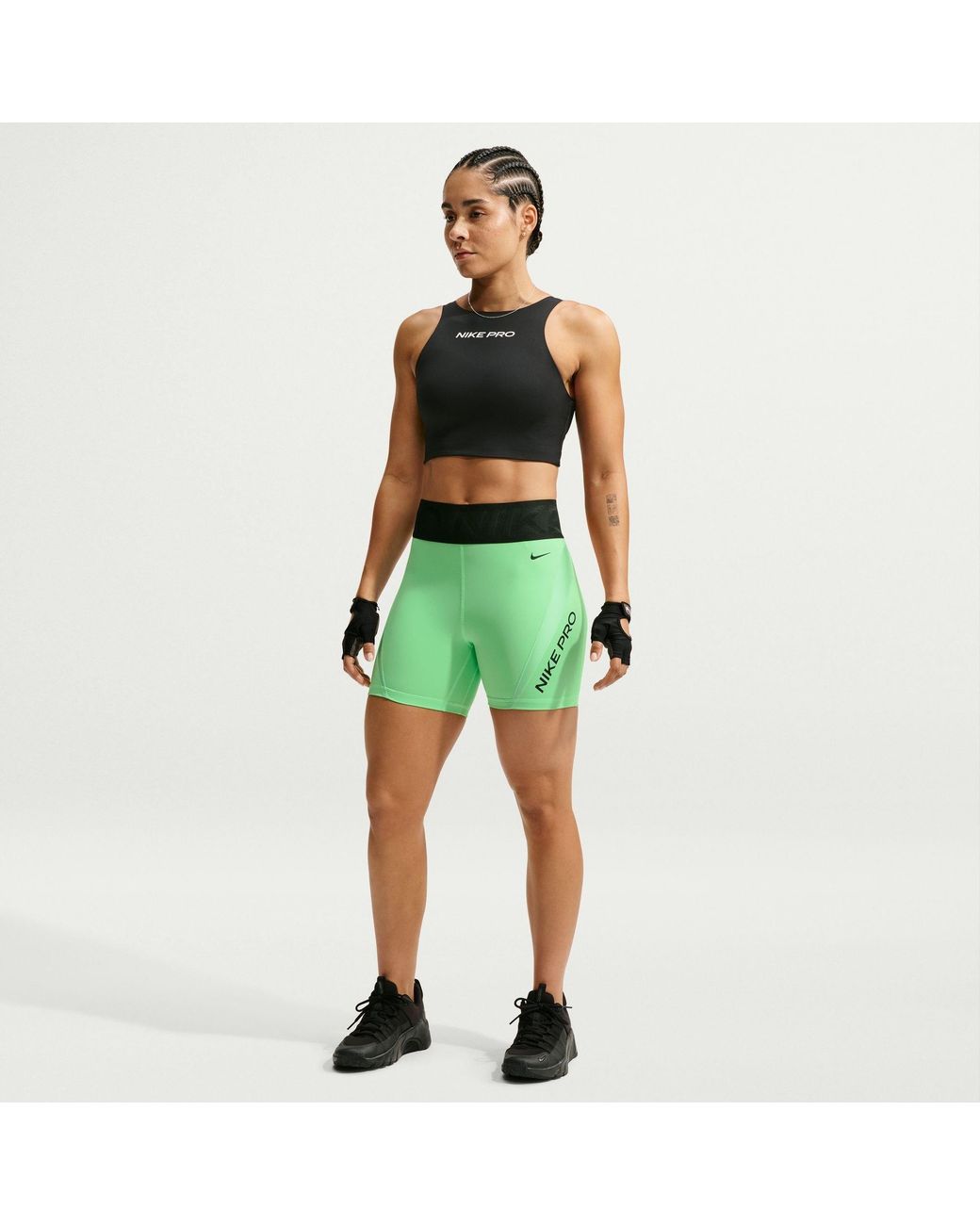 Nike Green Keely Sculpt 5In Performance Shorts