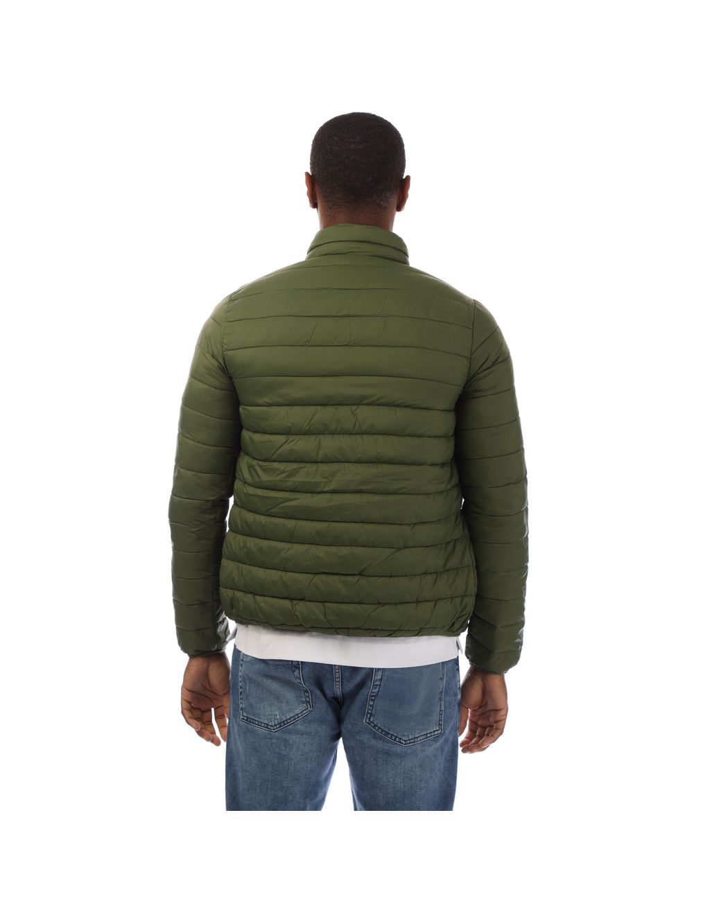 Aquascutum Green Long Sleeve Medium Puffer Jacket for men