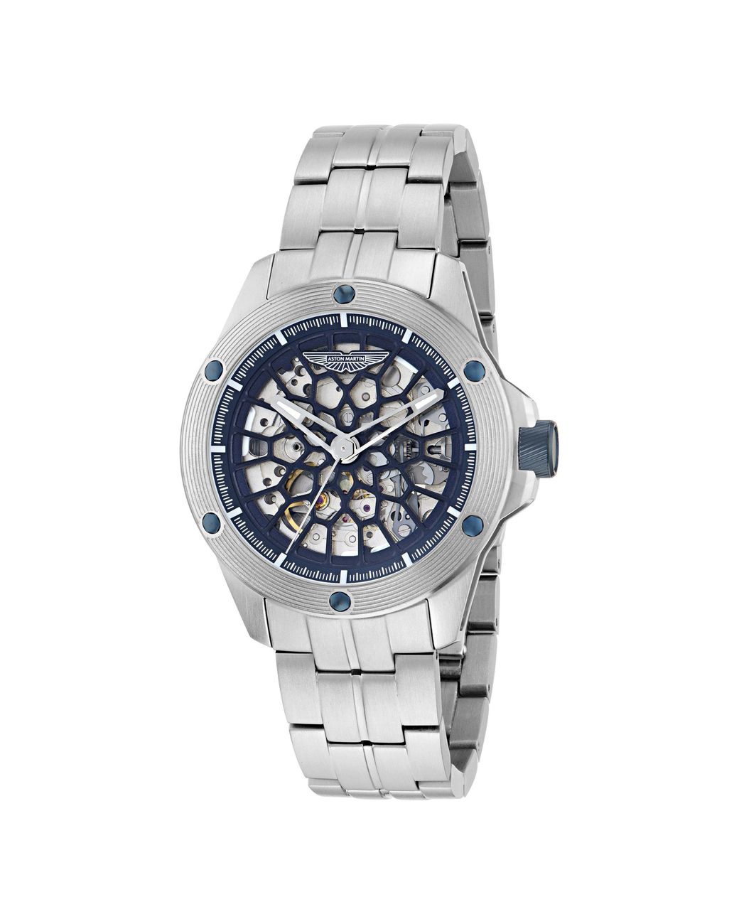 Aston Martin Blue Automatic Watch Box Set Sn62 for men