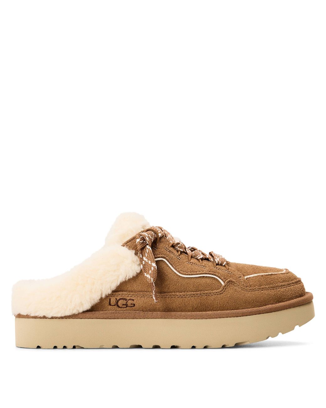 Ugg Brown Lowmel Suede Mule Slippers