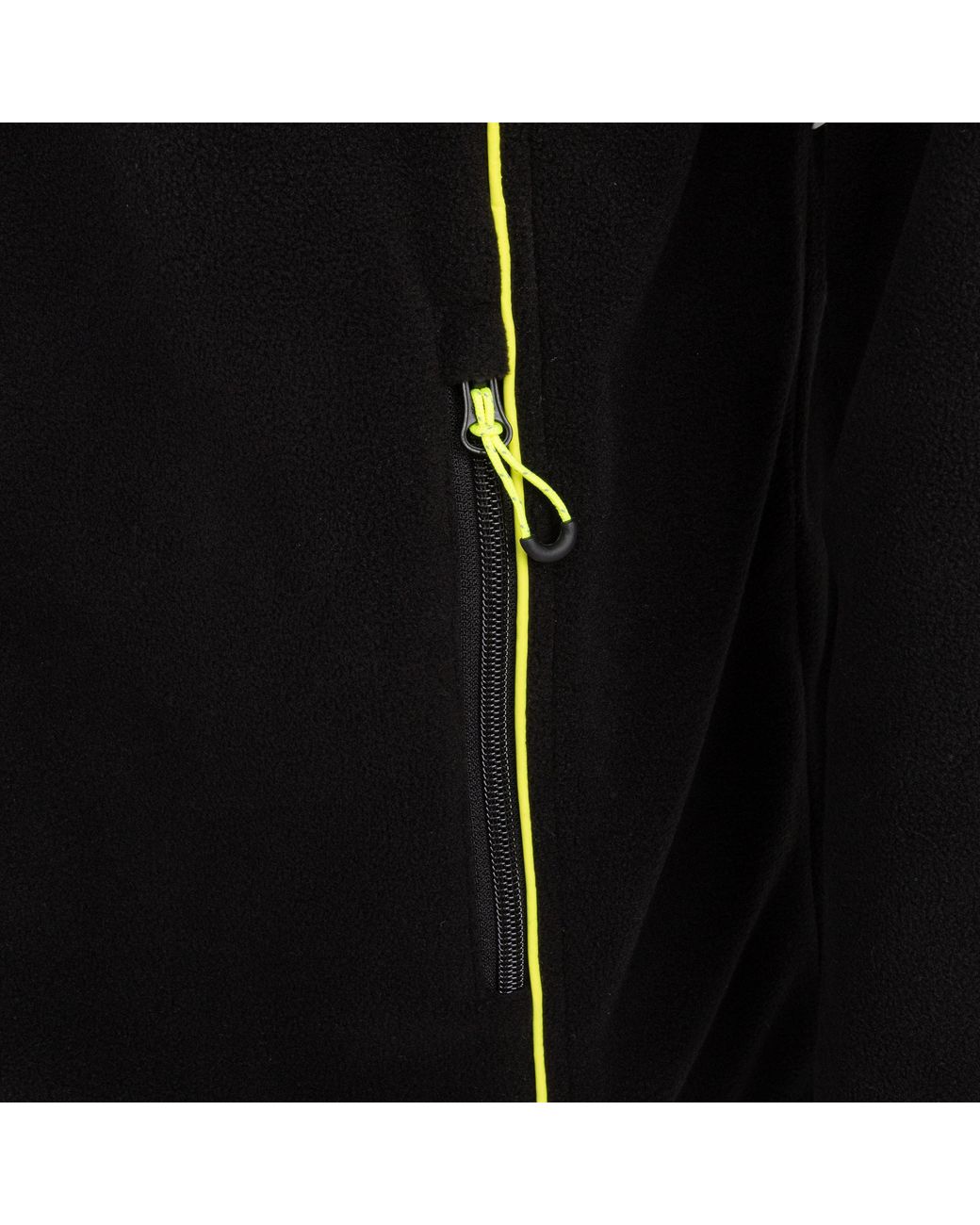 Dunlop Black Micro Fleece Hi-Vis Long Sleeve Softshell Jacket for men