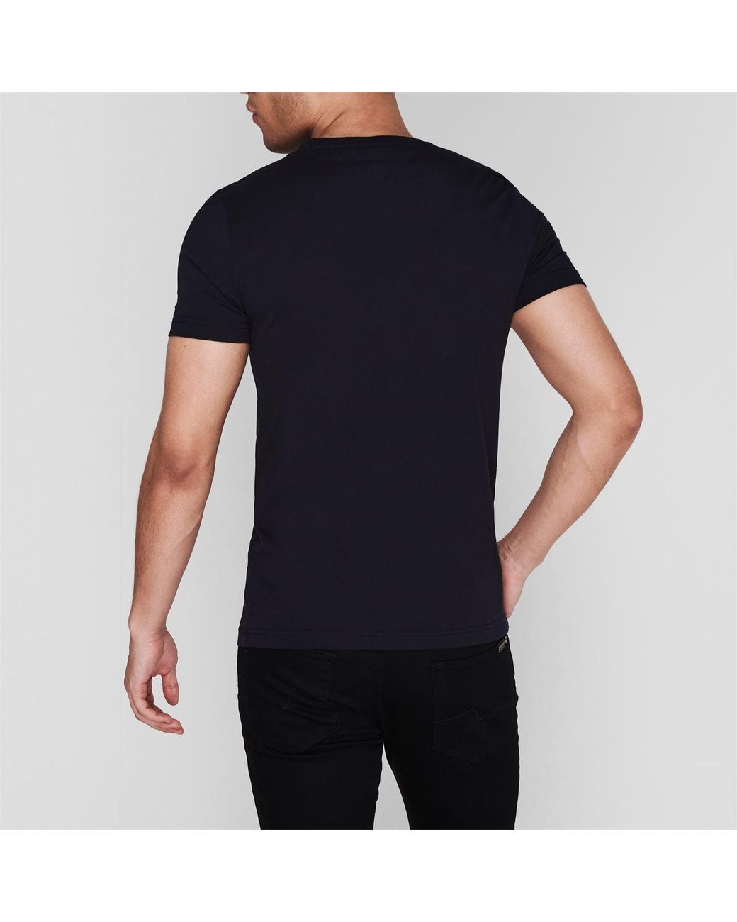 Tommy Hilfiger Blue Logo Crew Neck T Shirt for men