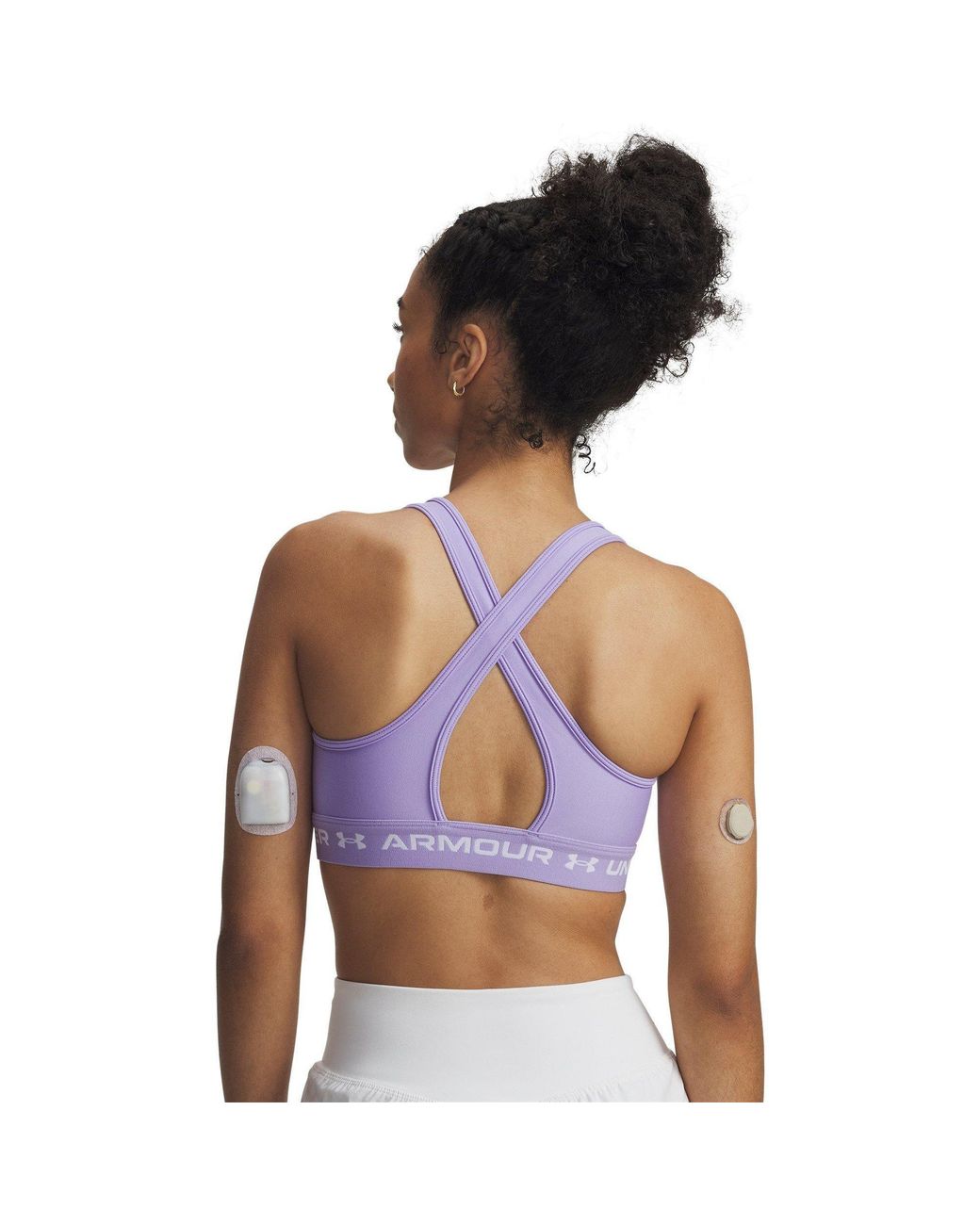Under Armour Purple Crossbodyack Medium Impact Sports Bra