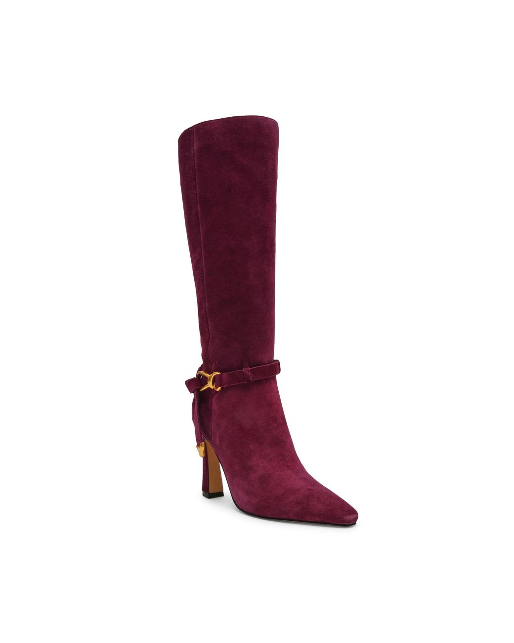 Steve Madden Red Sirrens Suede Knee-High Boots