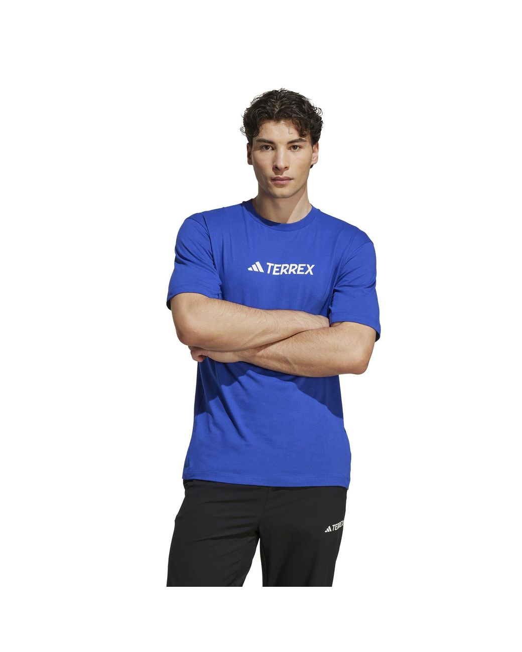 Adidas Blue Terrex Classic Logo T-Shirt for men