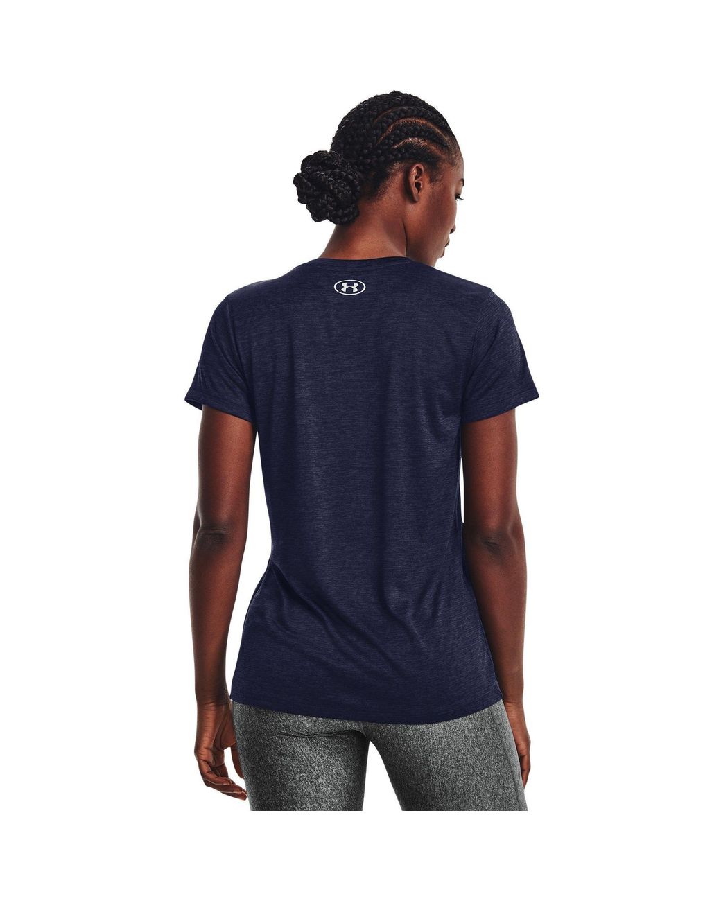 Under Armour Blue Tech Twist V-Neck Short Sleeve