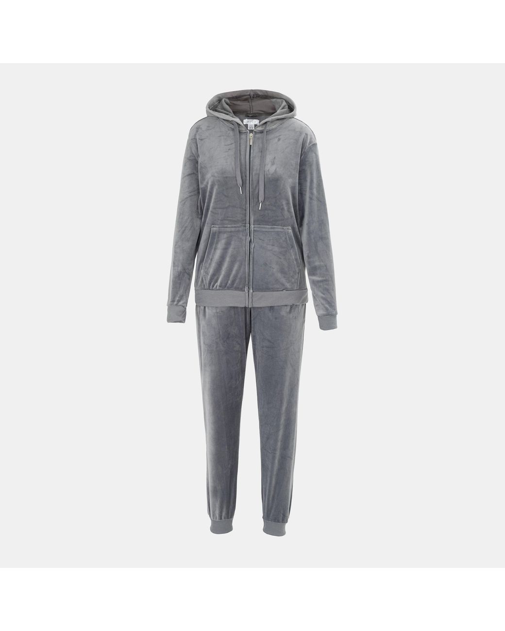 Miso Gray Velour Tracksuit