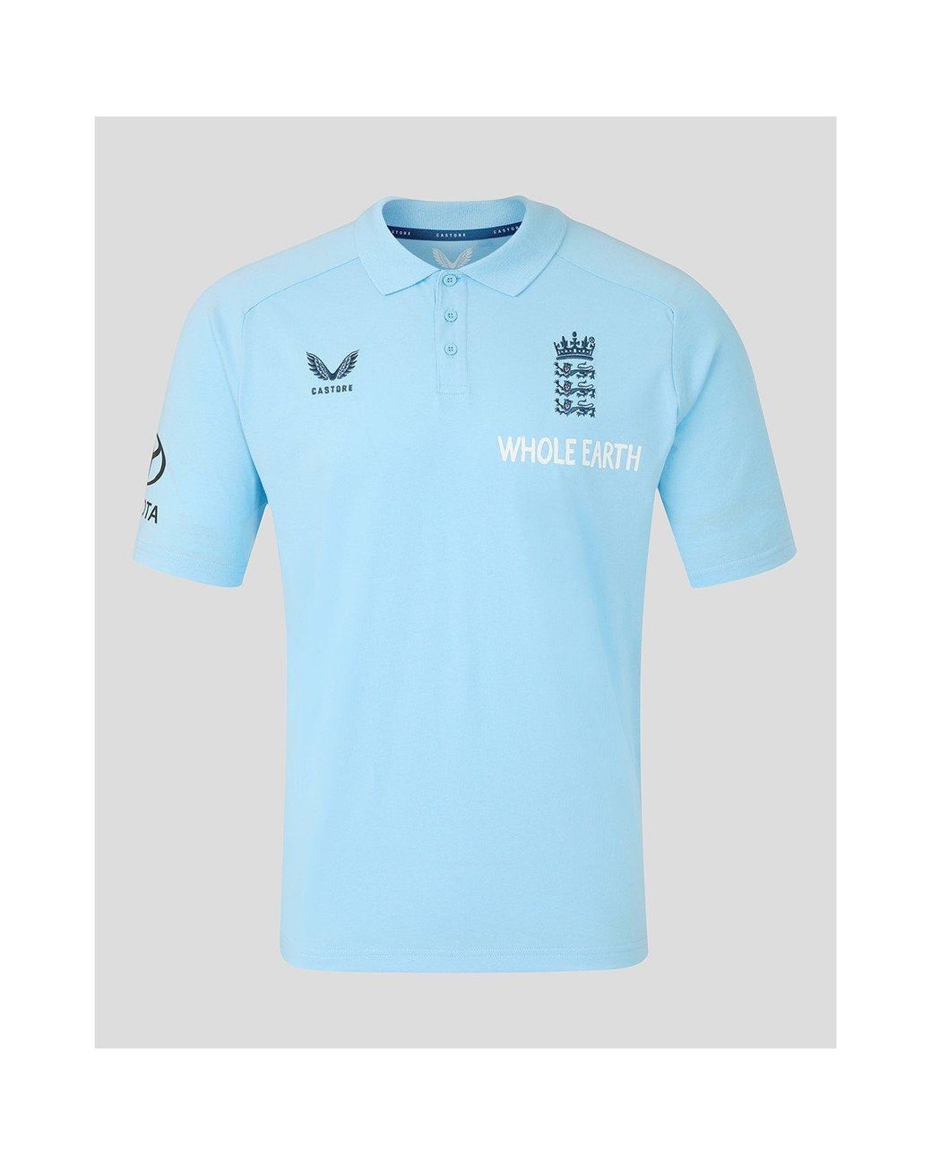 Castore Blue 26/27 England Cricket Polo Shirt for men