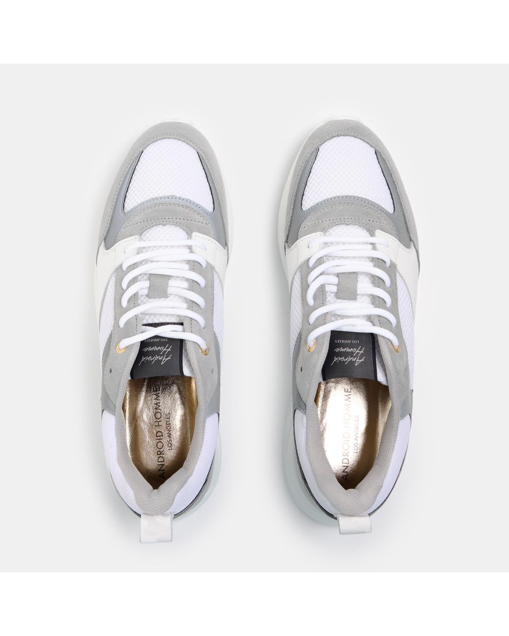Android Homme White Topanga Sneakers for men