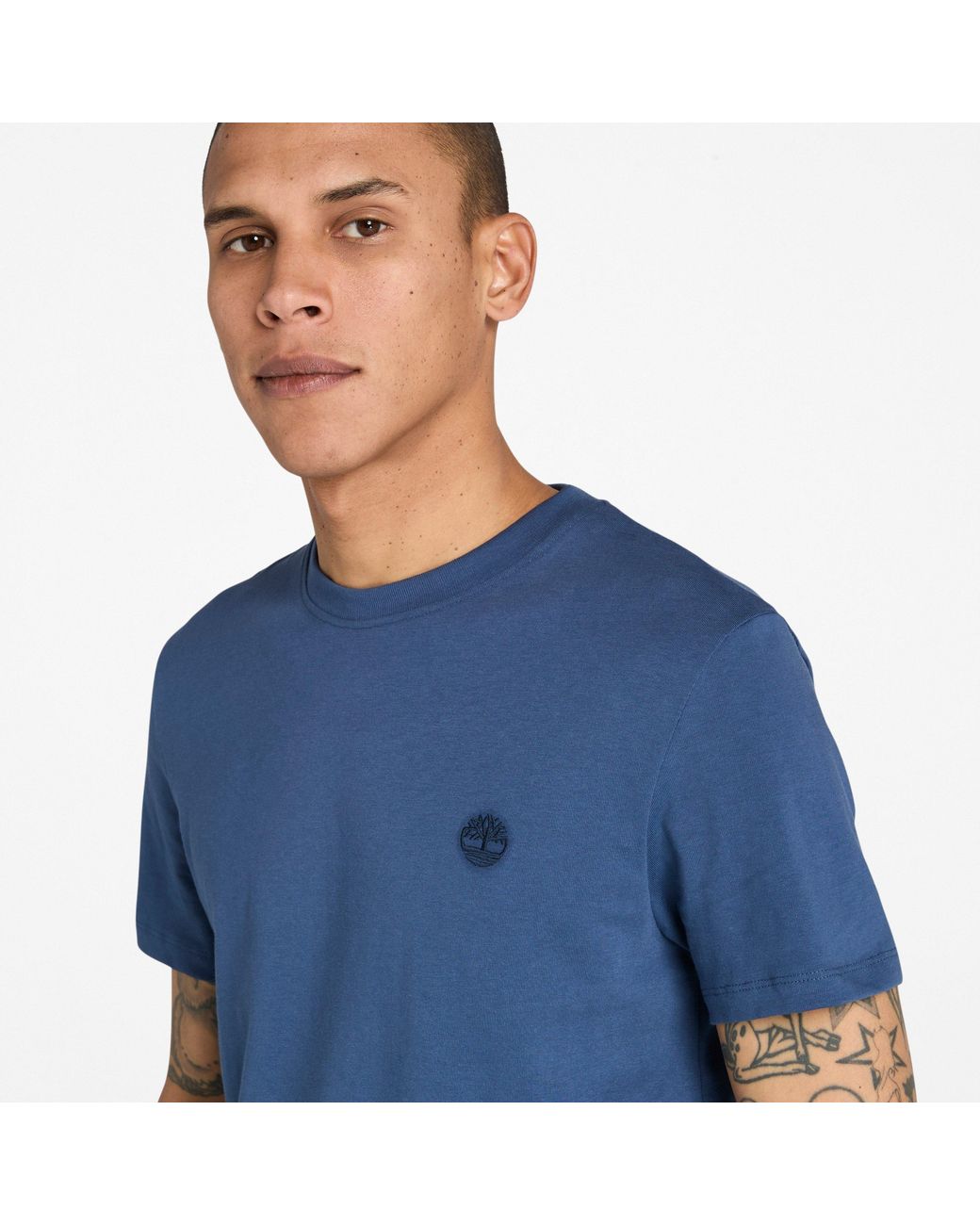 Timberland Blue Dunstan River T-shirt For Men In Navy, Man, Navy, Size: 3xl for men