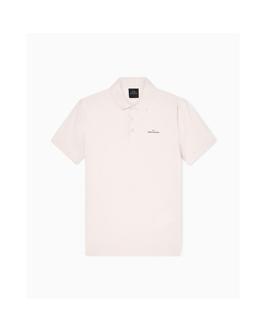 ARMANI EXCHANGE Pink Short-Sleeve Polo Shirt for men