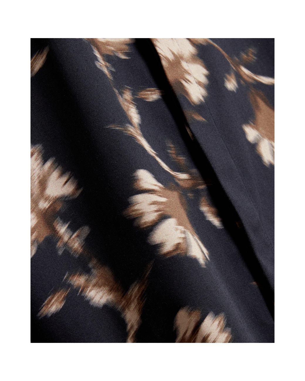 Ted Baker Black Floral Viscose Long-Sleeve Shirt for men