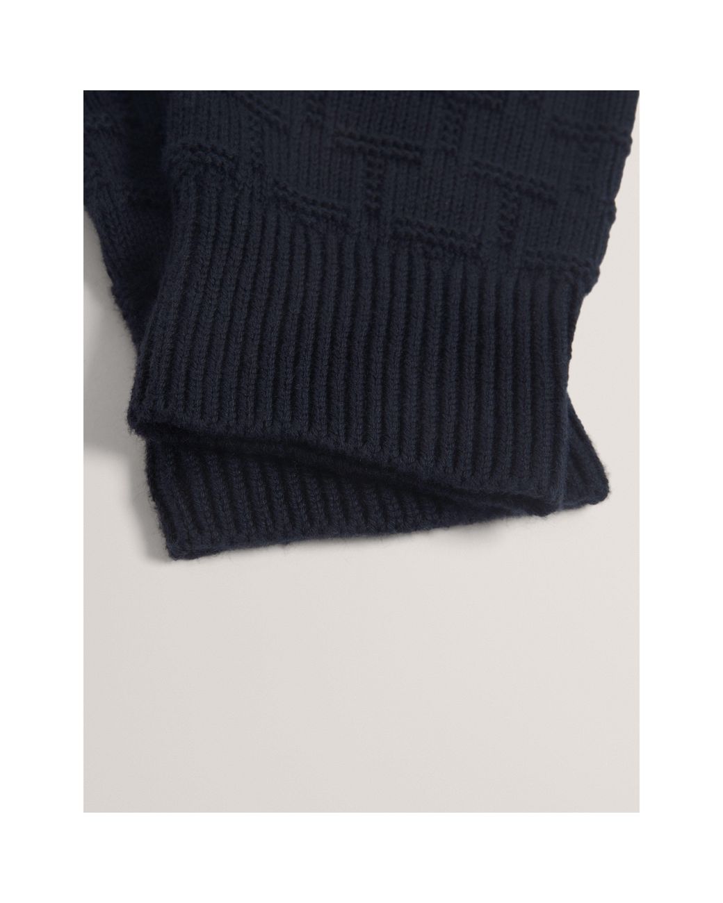 Ted Baker Black Check Hat And Glove Set for men