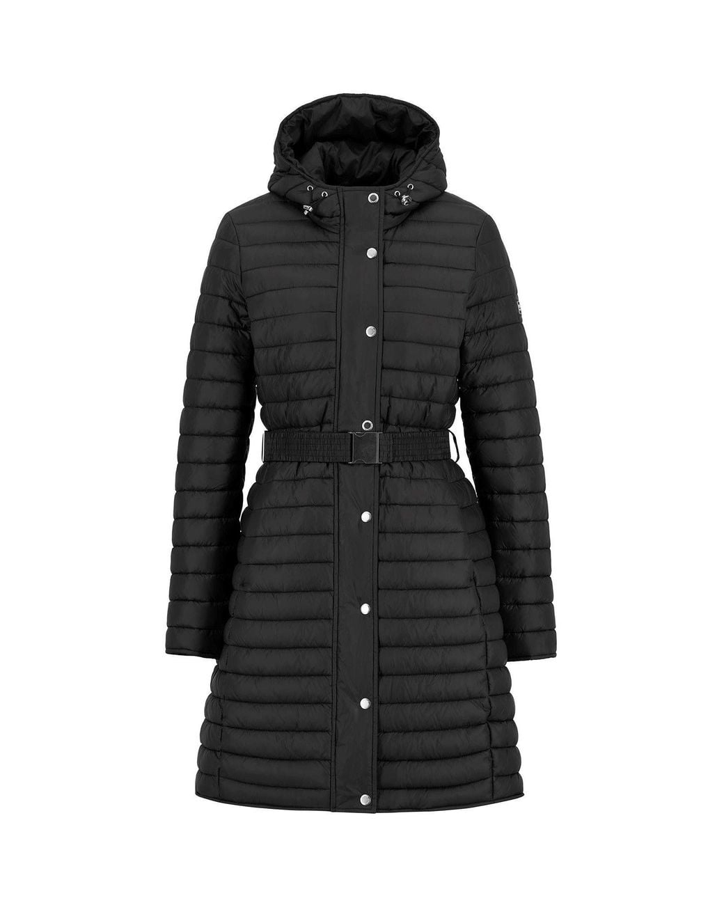 Barbour Black Longline Jada Puffer Jacket
