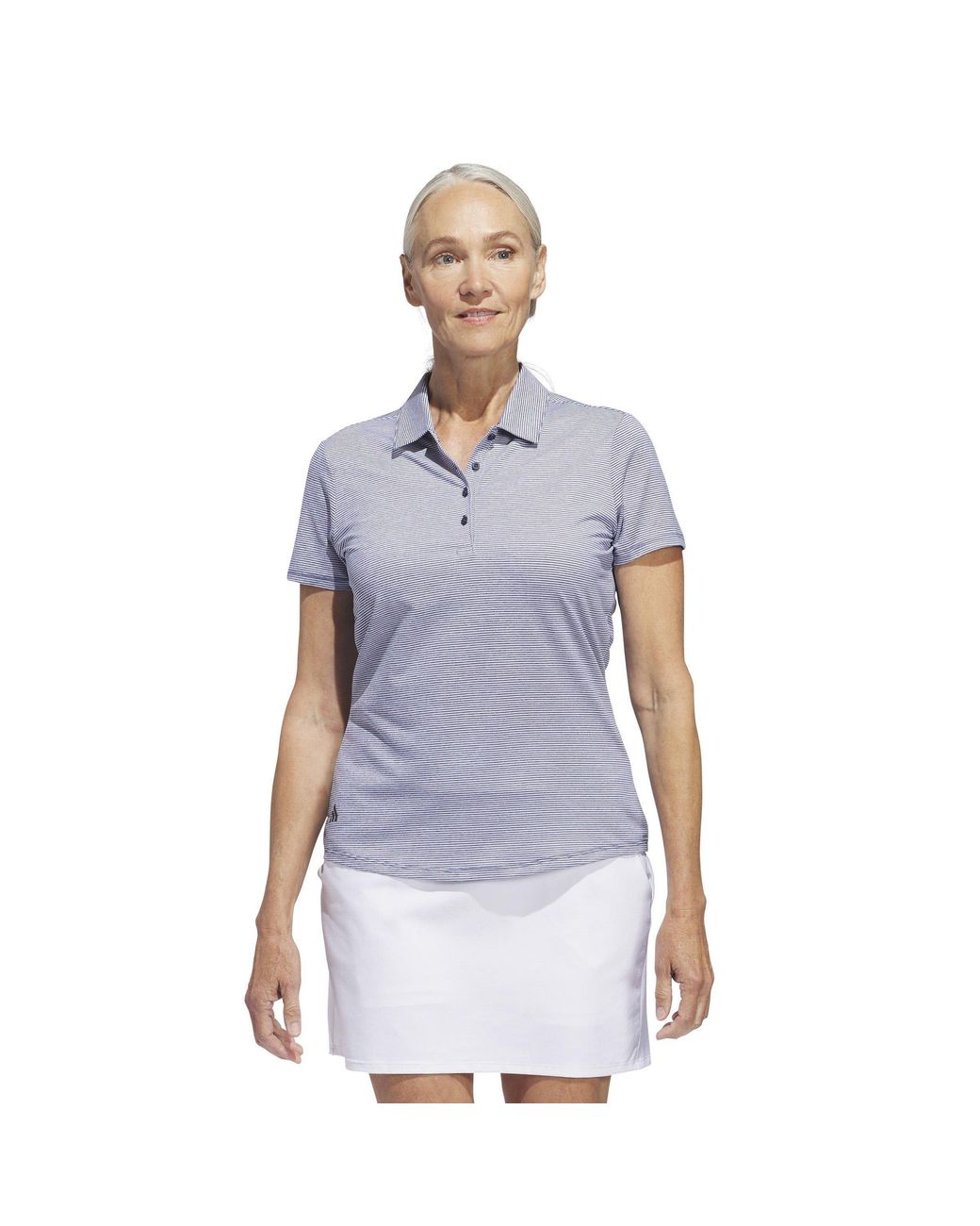 Adidas Blue Ottoman Short Sleeve Polo Shirt