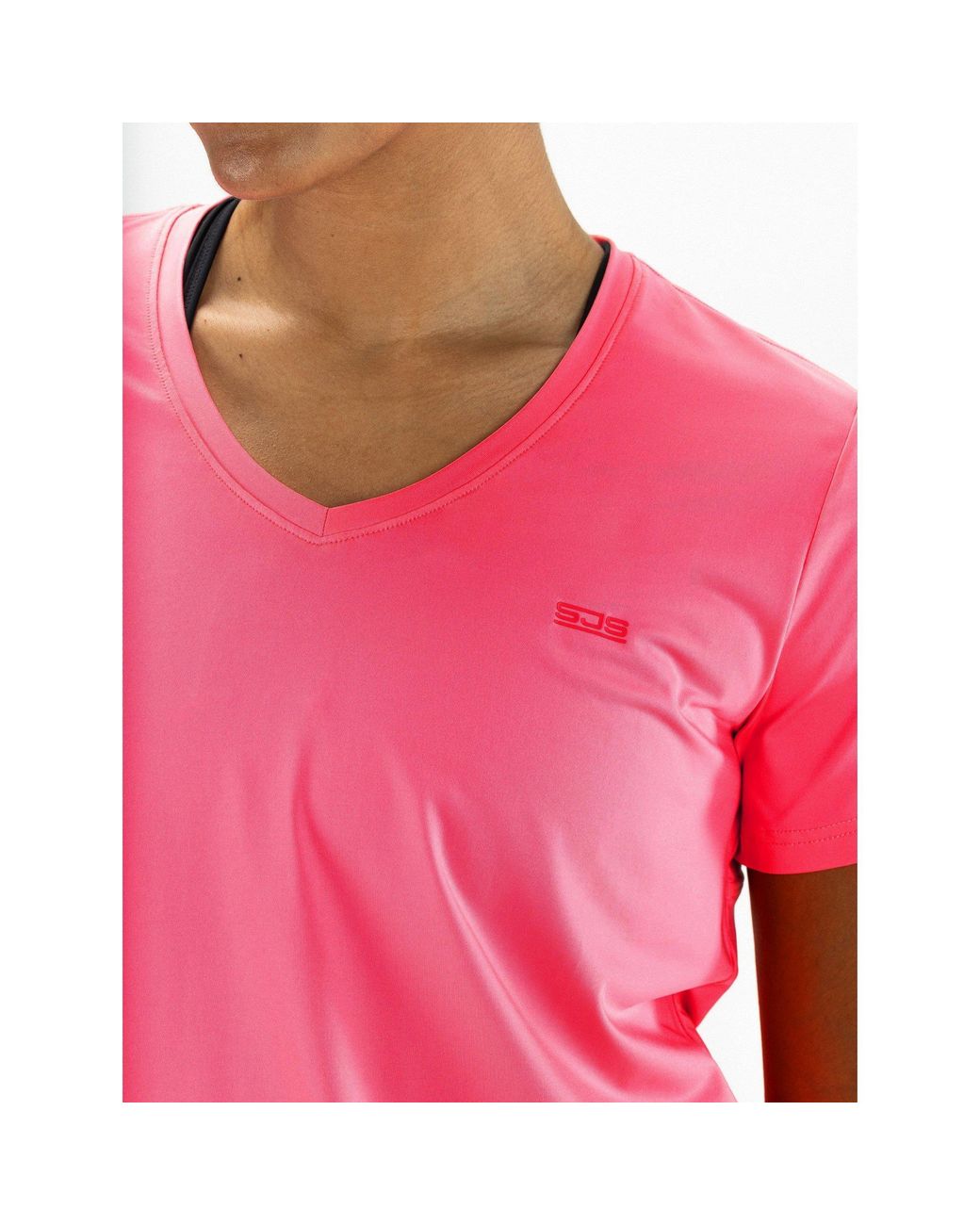 Sjeng Sports Pink Ines Short Sleeve Performance Gym Top