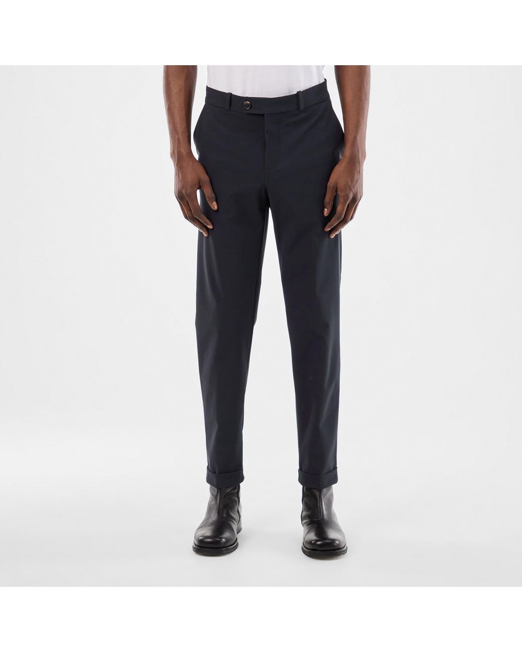 Roberto Ricci Designs Blue Surflex Technical Stretch Modern Tailored Fit Chinos for men