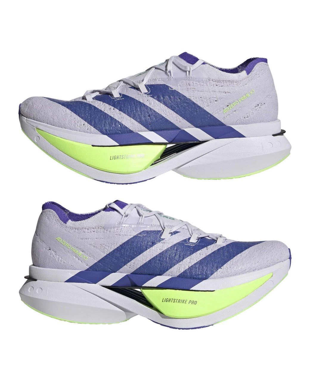 Adidas Blue Prime X3 Strung Road Running Shoes