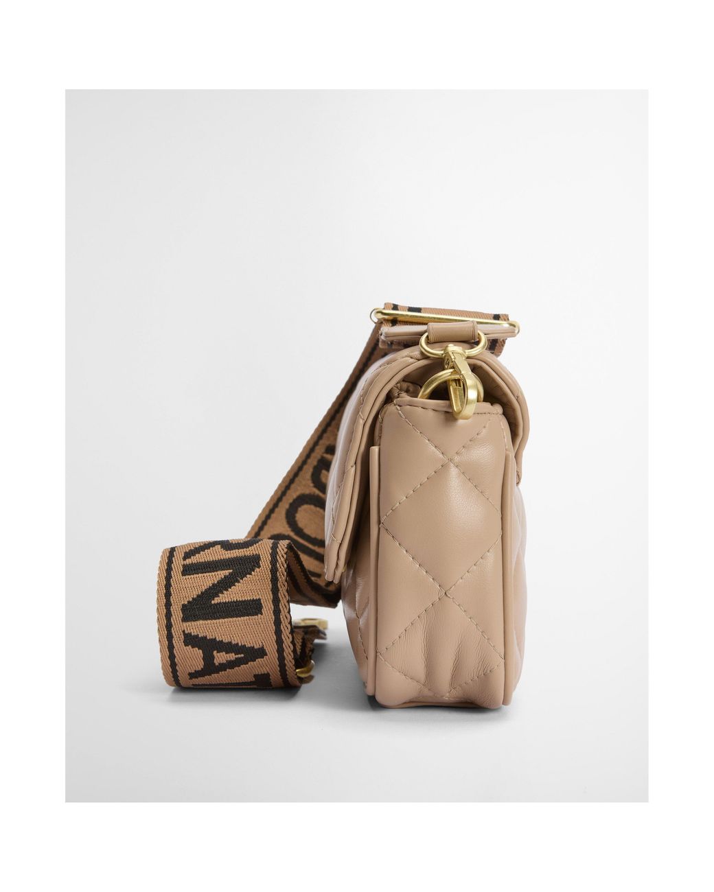 Barbour White Soft Quilt Mini Soho Crossbody Bag