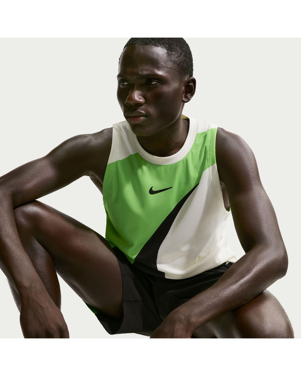 Nike Green Court Slam Dri-Fit Adv Tank Top for men