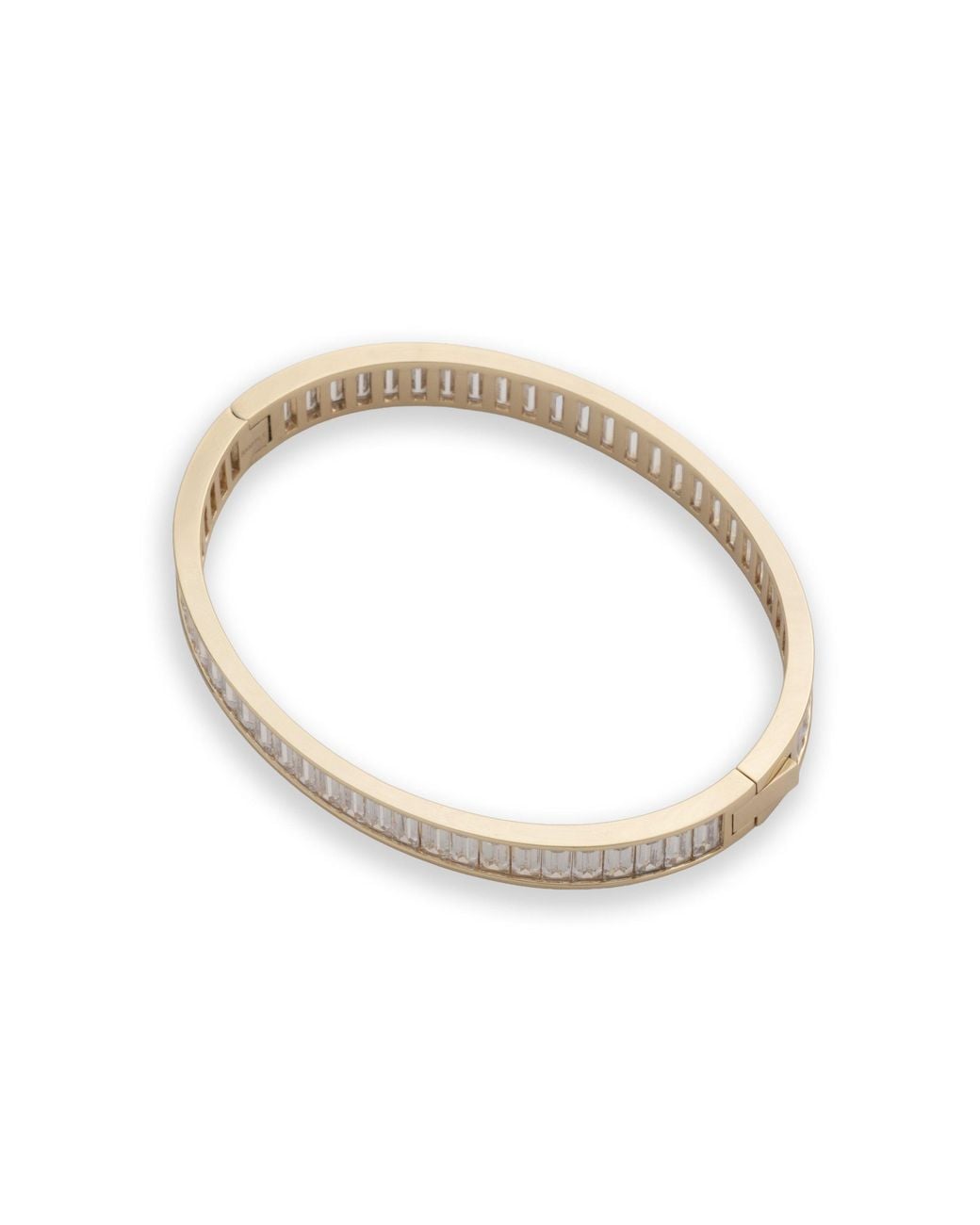 Ralph Lauren Metallic Lauren Ralph Lauren Tone & Crystal Baguette Hinge Bangle