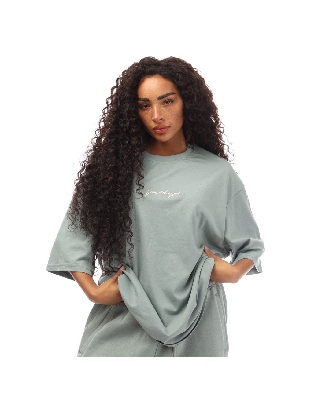 Hype Gray Adults Oversized T-Shirt