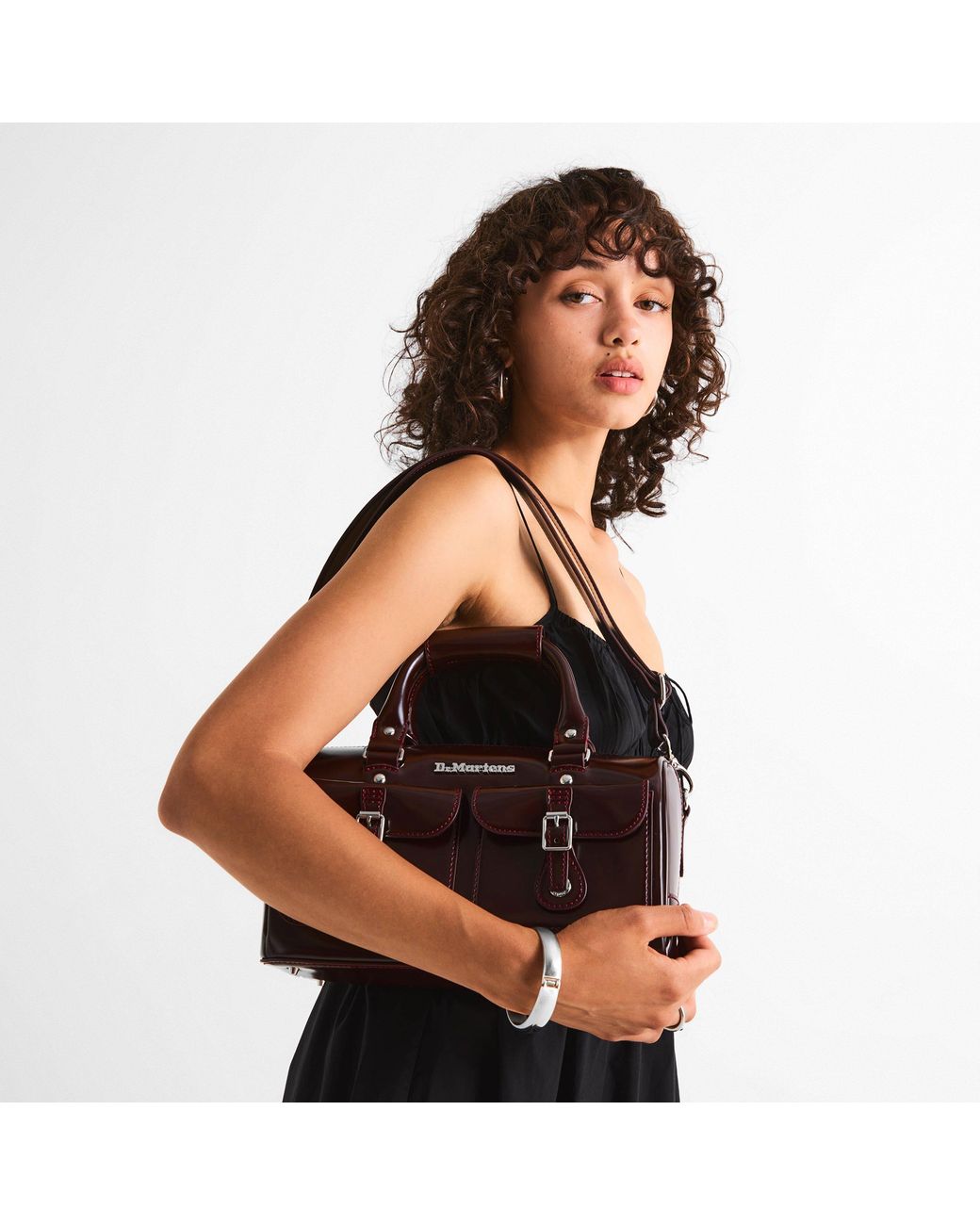 Dr. Martens Black Doc M Top Handle Bag