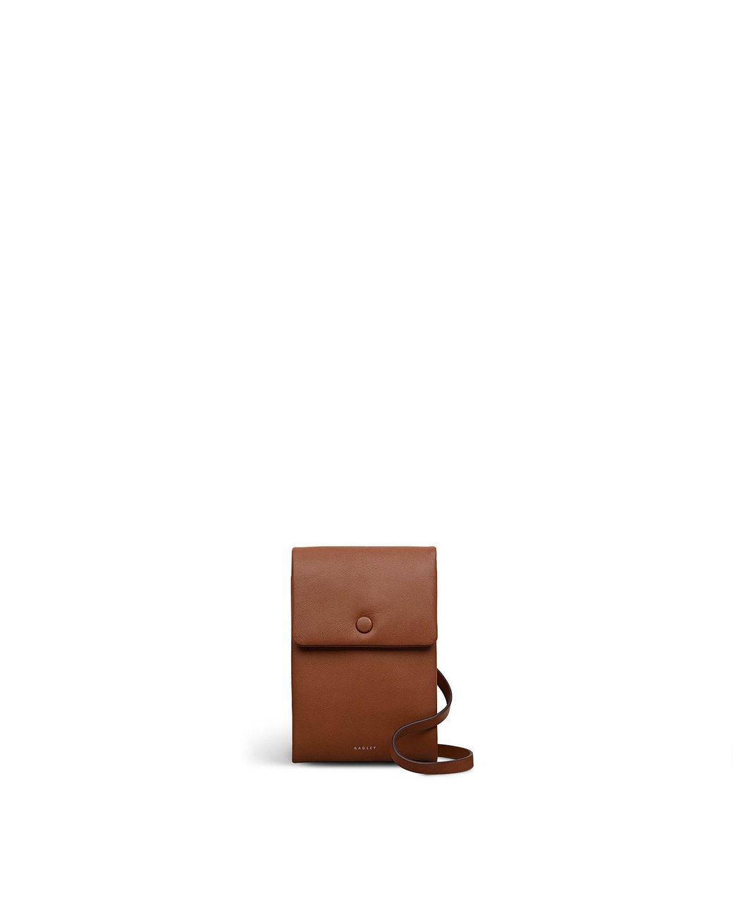 Radley Brown Mallow Street Leather Phone Crossbody Bag