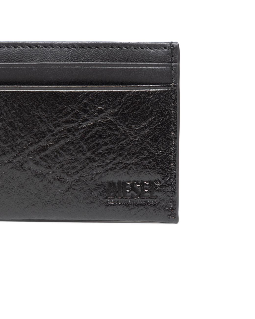DIESEL Black 3D Easy Card Holder for men