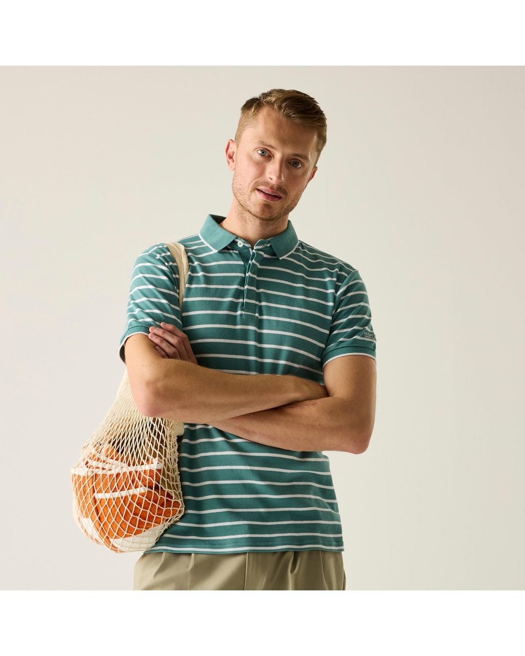 Regatta Green Tiver Breathable Polo Shirts for men