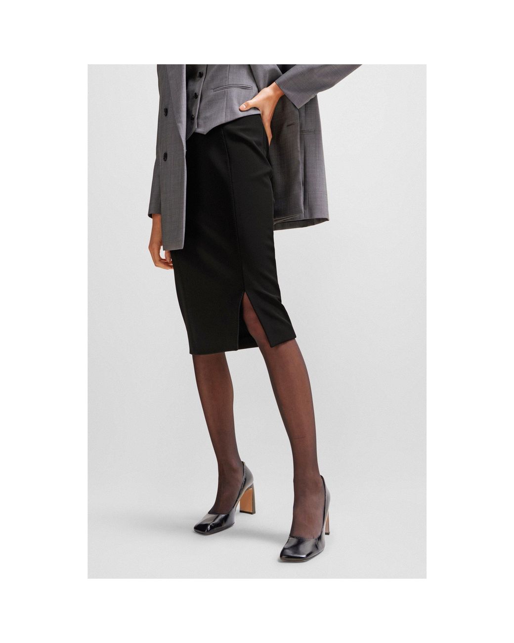 Boss Black Vukeva Jersey Skirt