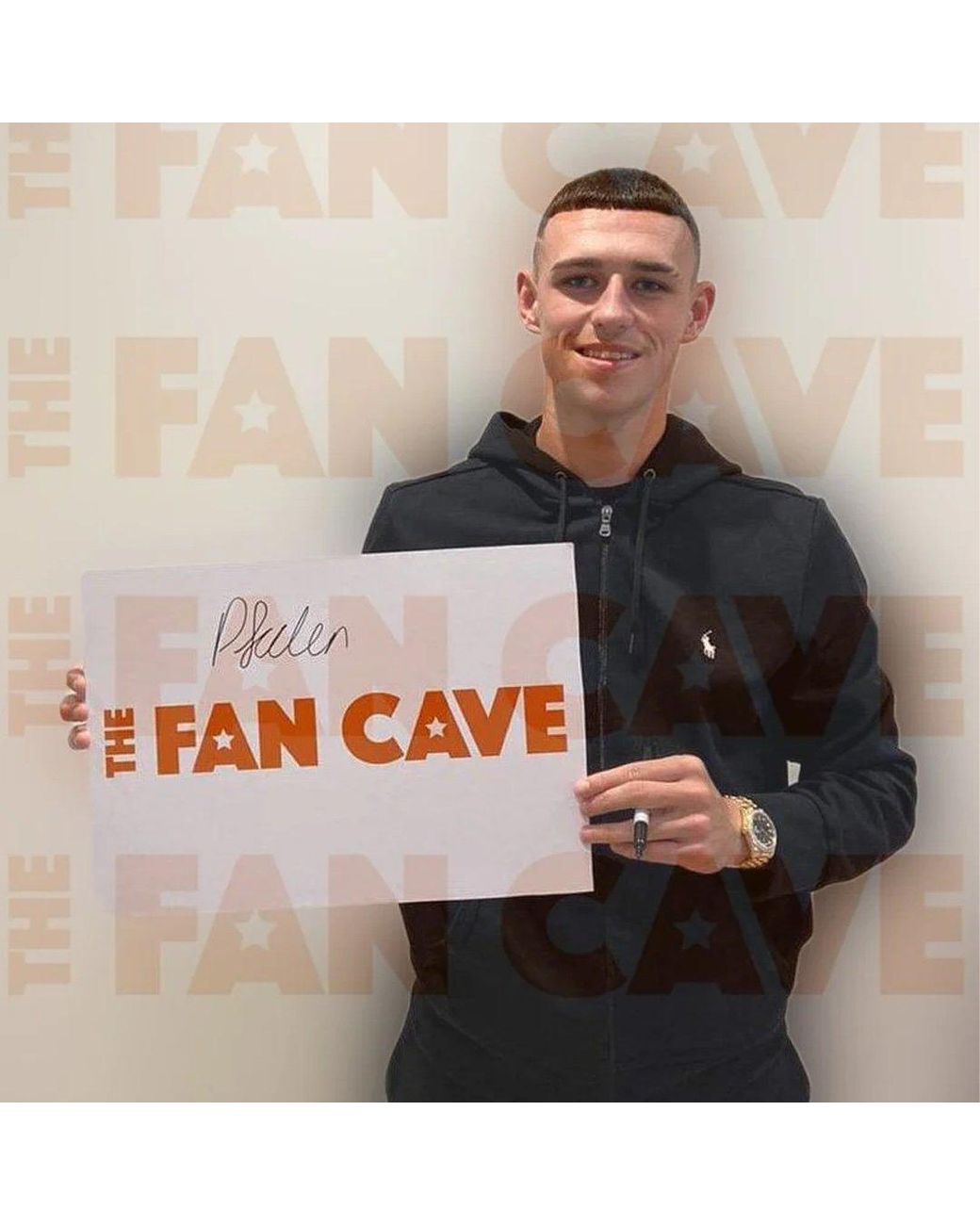 The Fan Cave Black Phil Foden Signed England 2024 Shirt Premium Frame