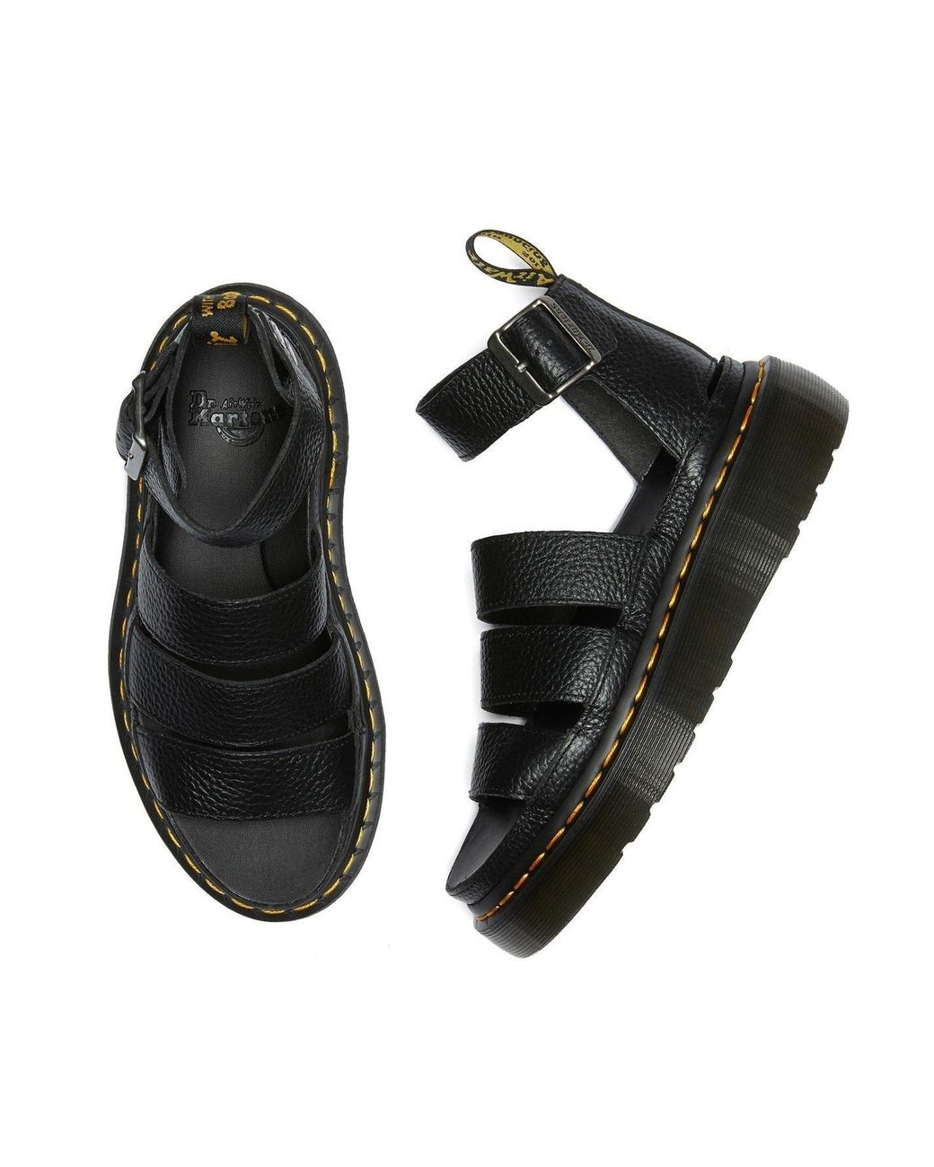 Dr. Martens Black Clarissa Sandals
