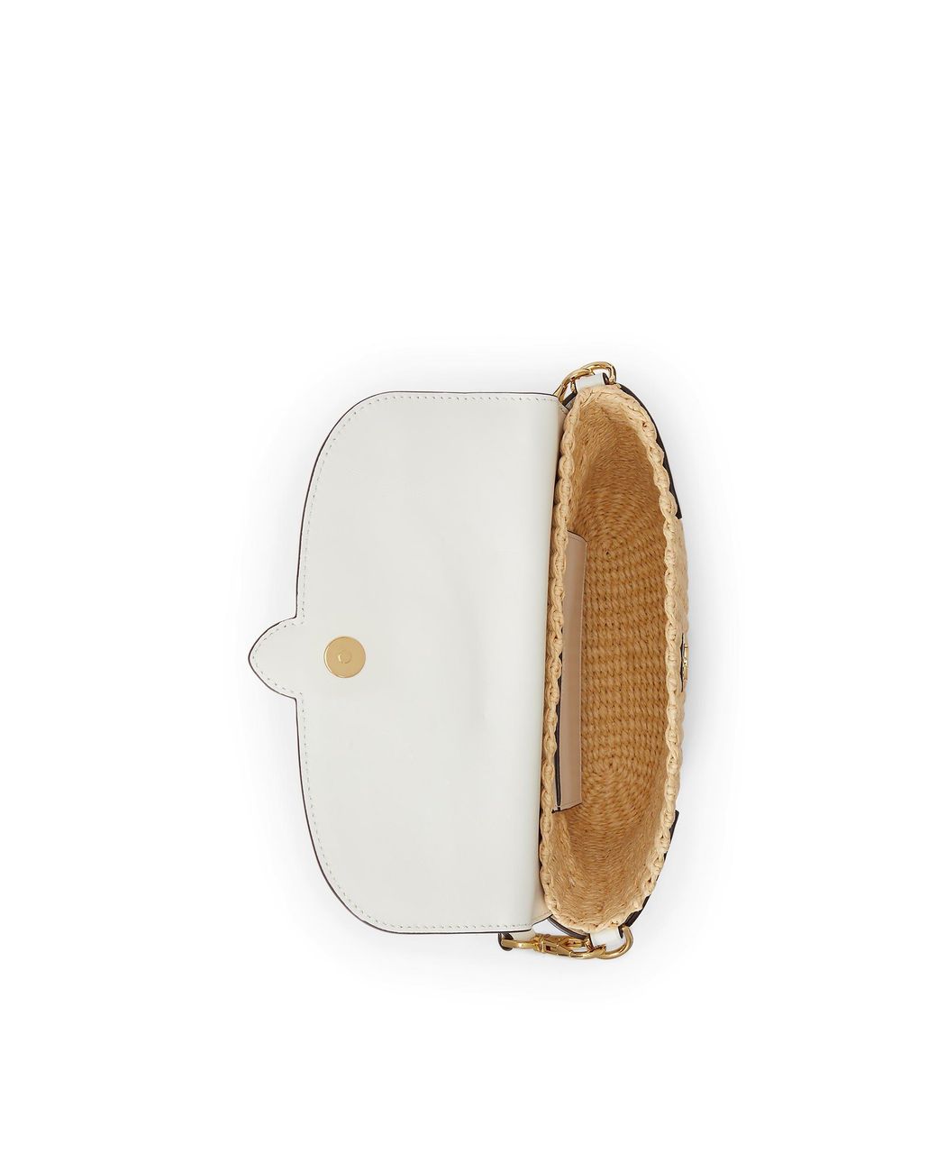 Ralph Lauren White Straw Bag