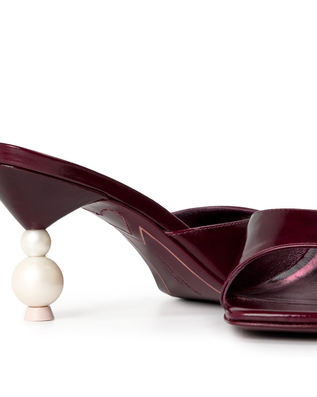Sophia Webster Purple Perlo Low 70 Leather Heeled Sandals