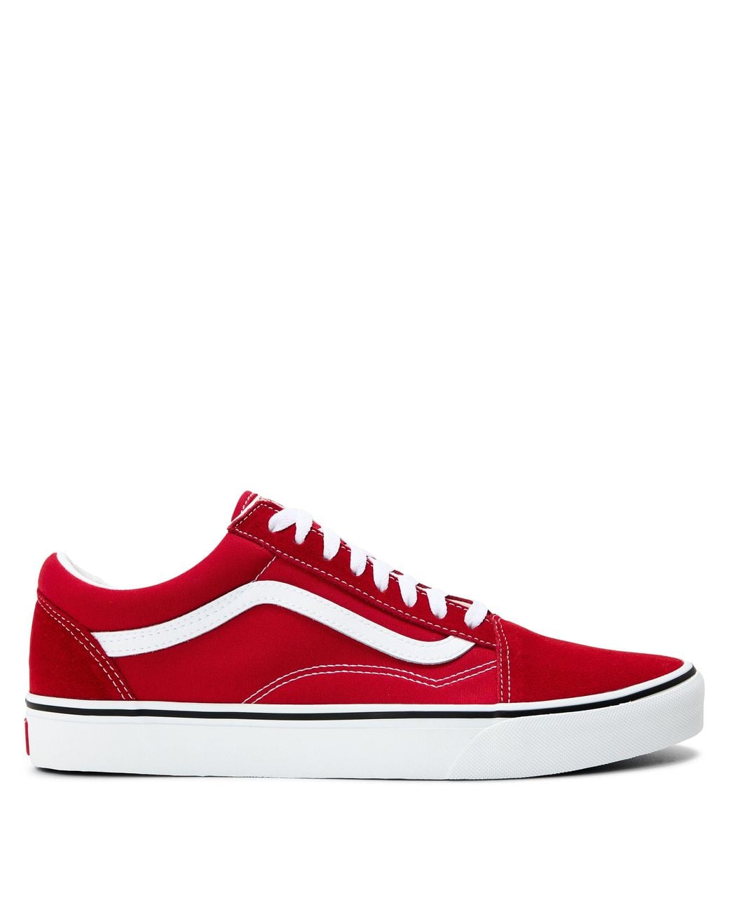 Vans Red Old Skool Canvas Low Top for men