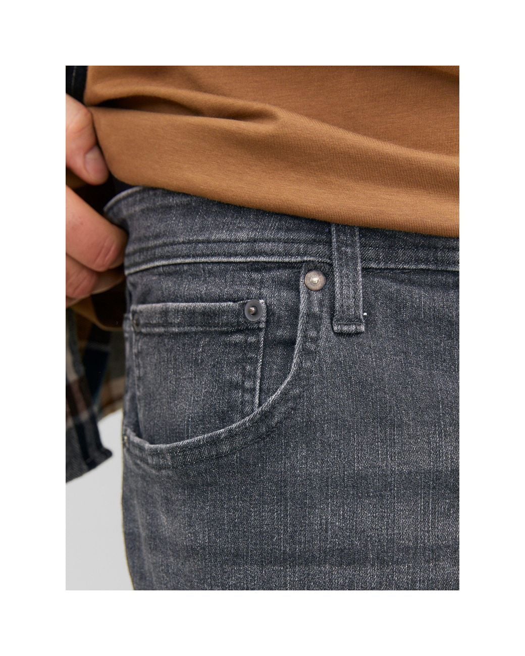 Jack & Jones Gray Jack+ Mike 270 Jeans Plus Size for men