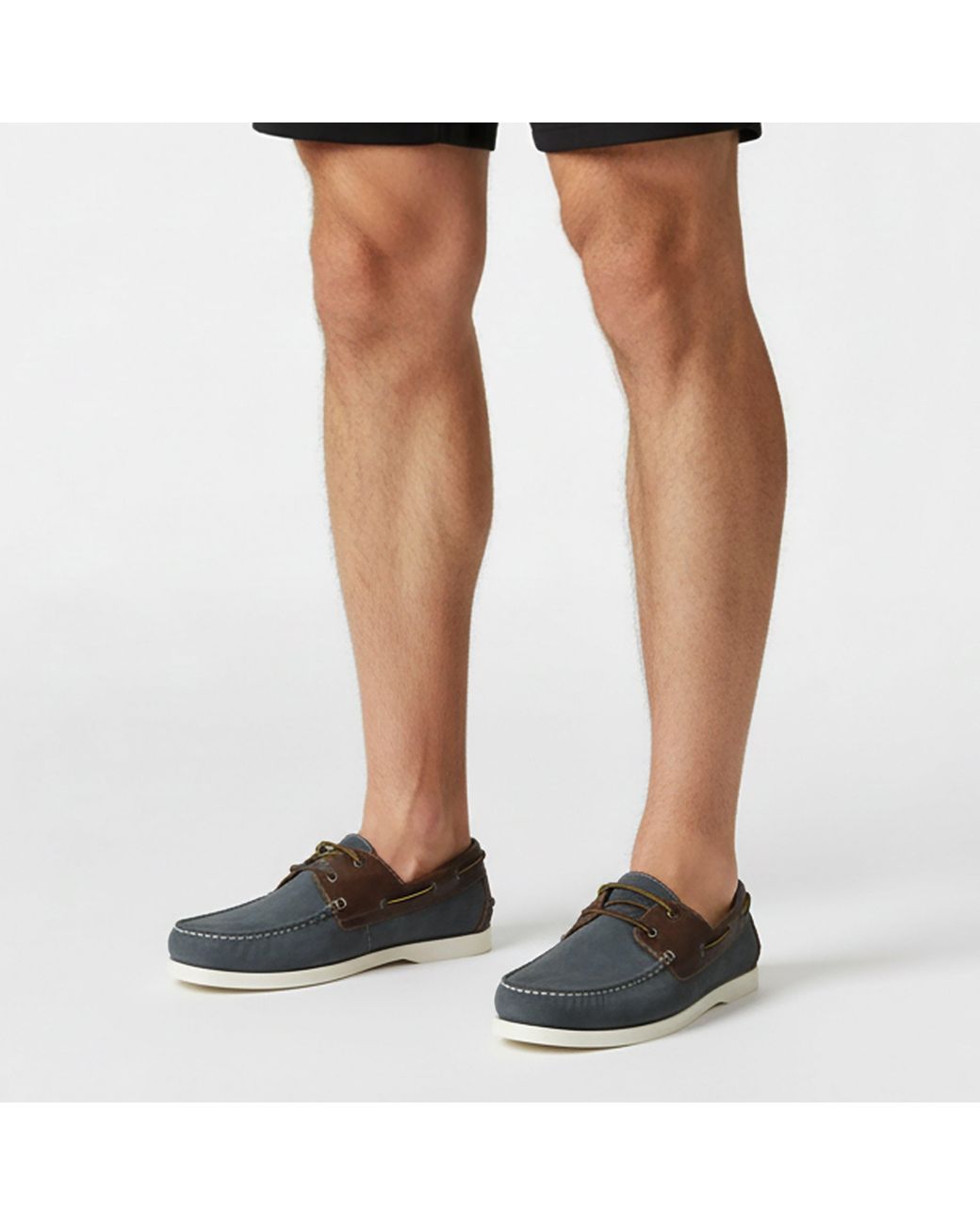 Jack Wills Blue Leather Boat Shoes for men