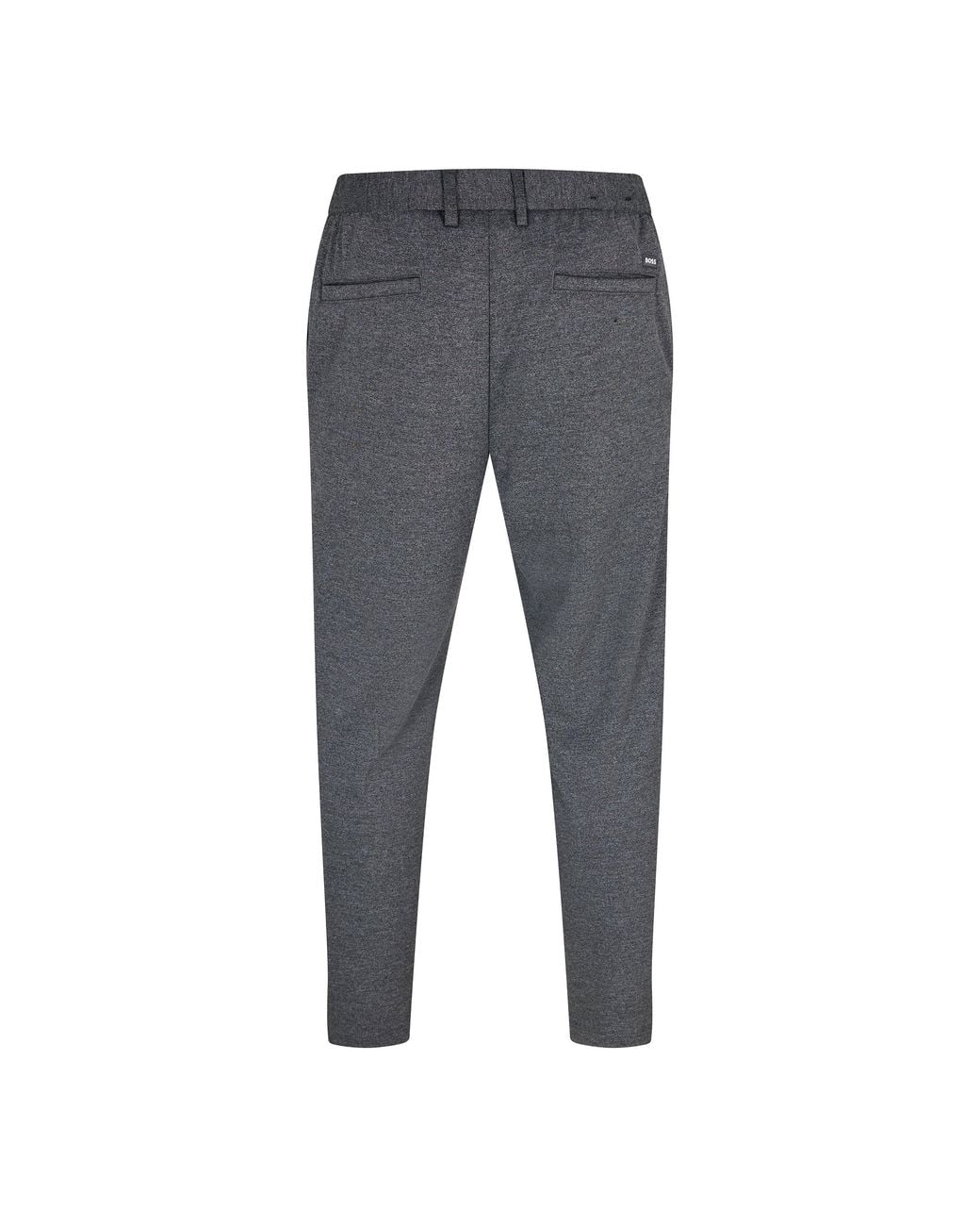 Boss Gray Kane-Ds Straight Leg Trousers for men
