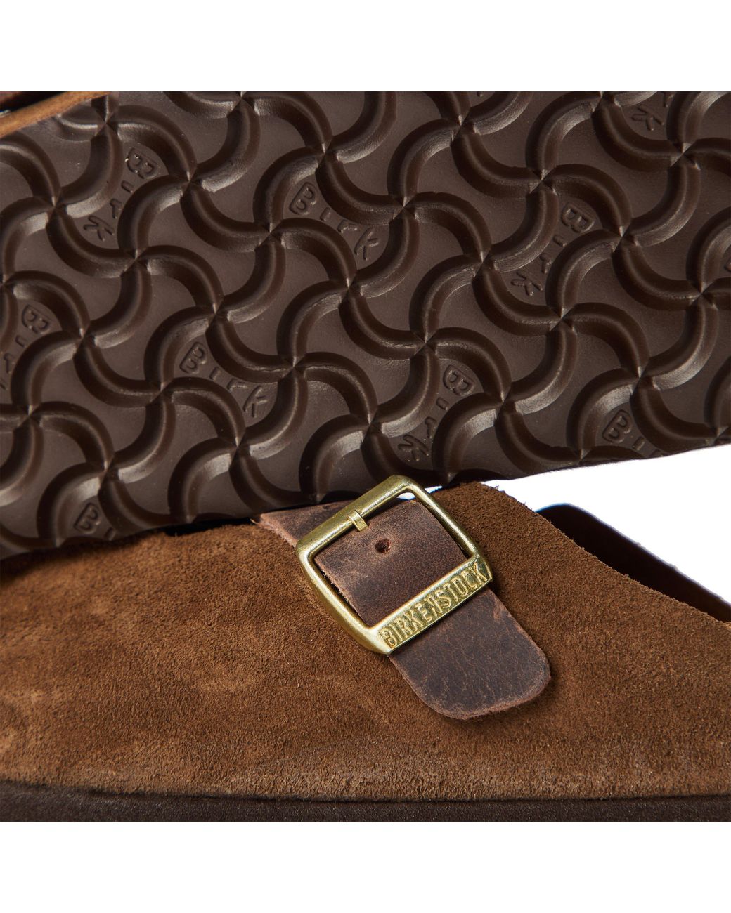 Birkenstock Brown Boston Suede Mules