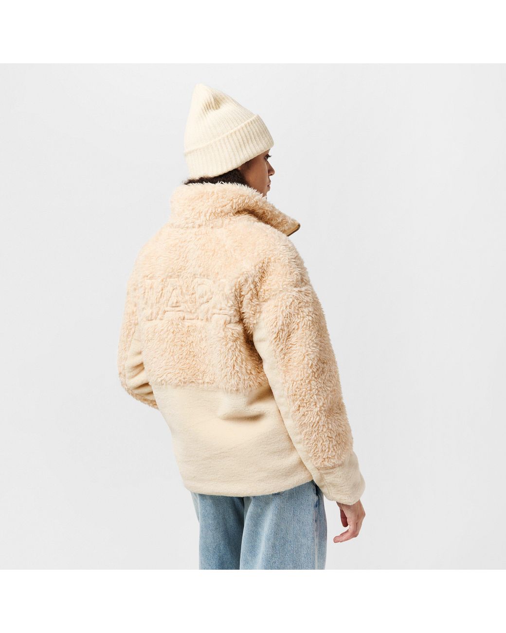 Napapijri Natural Napa Falkner Soft Textured Teddy Coat