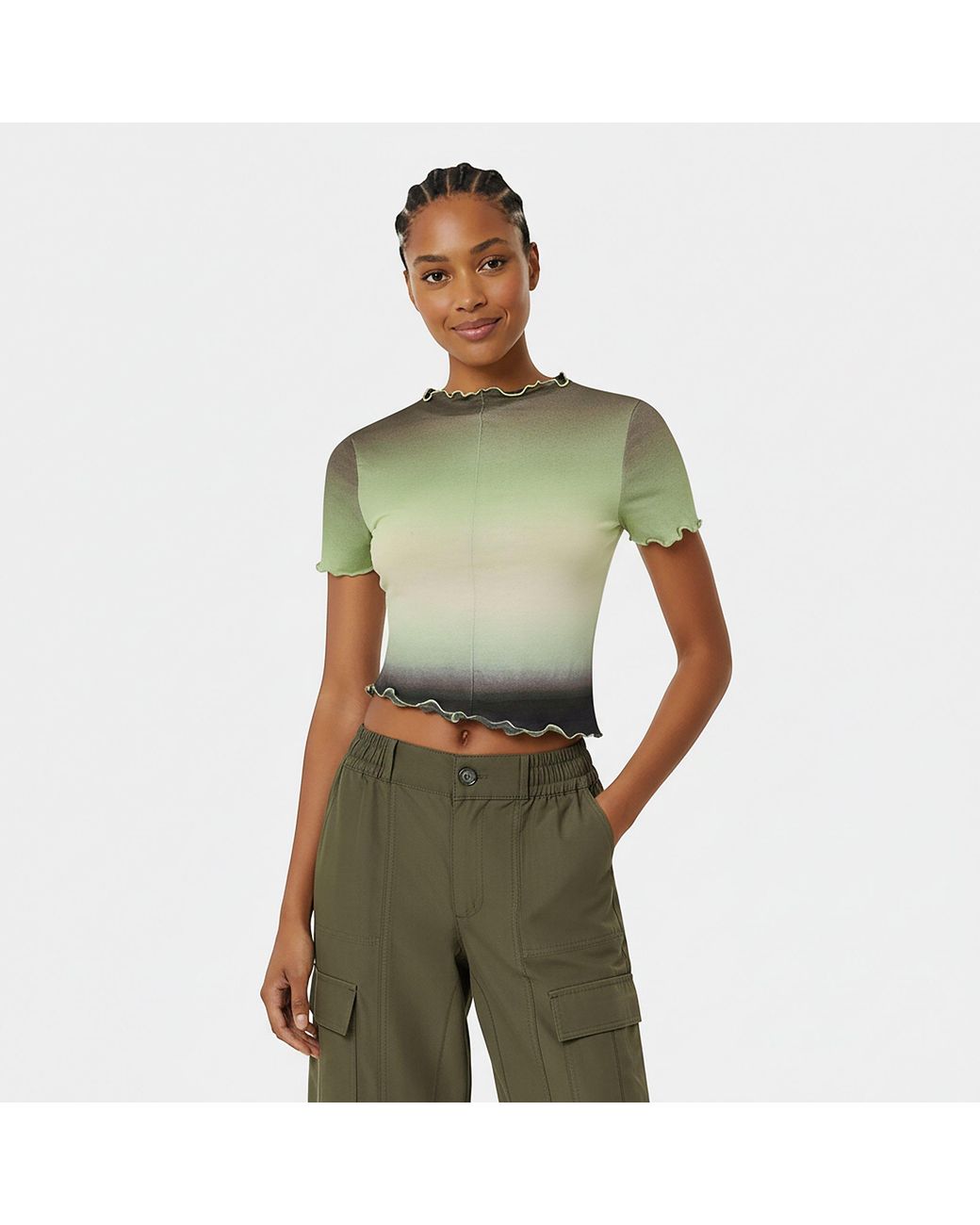 Jack Wills Green Asymmetric Top