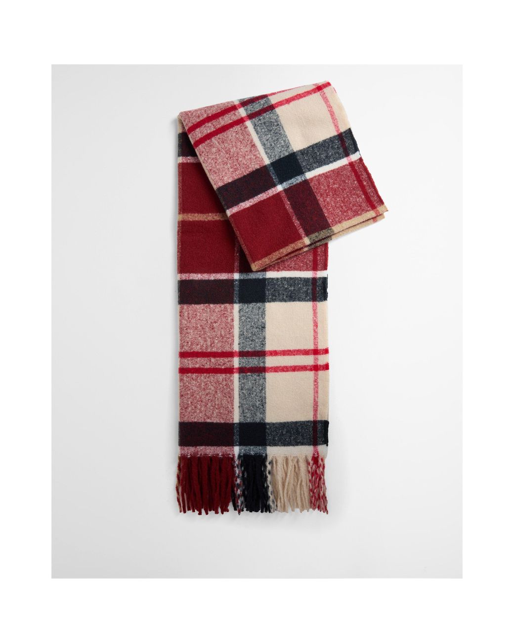 Barbour Red Deanna Scarf